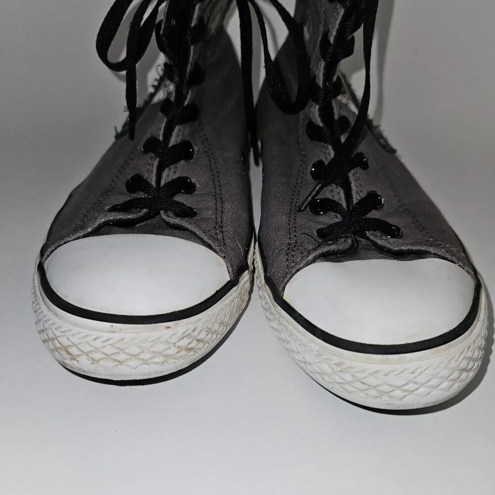 Converse Chuck Taylor High Top Sneakers Gray Shoes All Star Racing Club Size 6